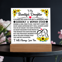 To My Daughter – Acrylic Square
